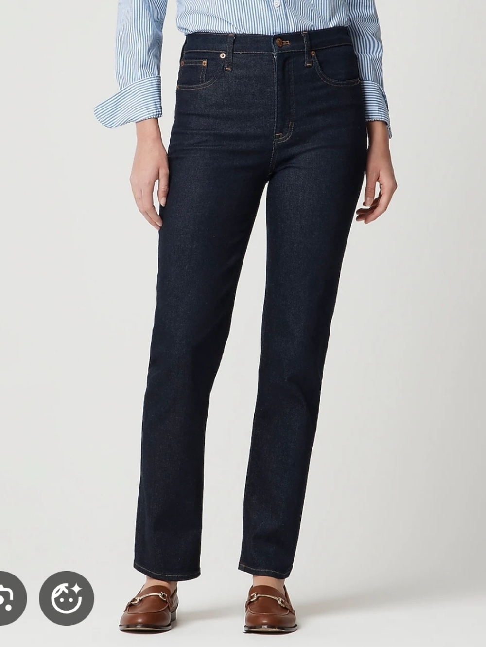 J Crew Stovepipe Dark Wash Jeans Size 24 G148